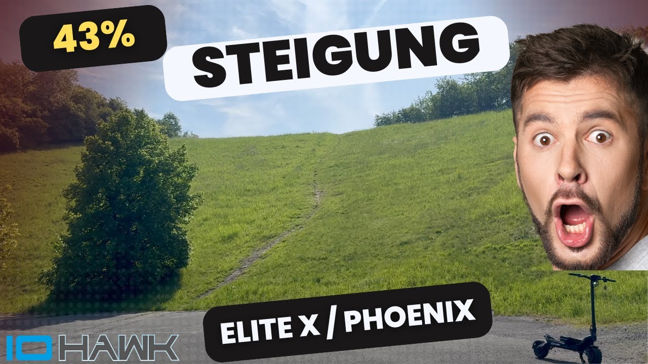 IO Hawk Elite X 2.0 vs Phoenix eScooter – Wir testen den olympischen Höllenberg mit 43 % Steigung